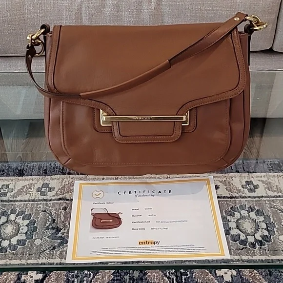 Vintage Coach 100% Leather Exceptional Condition Crossbody Handbag - Picture 1 of 12